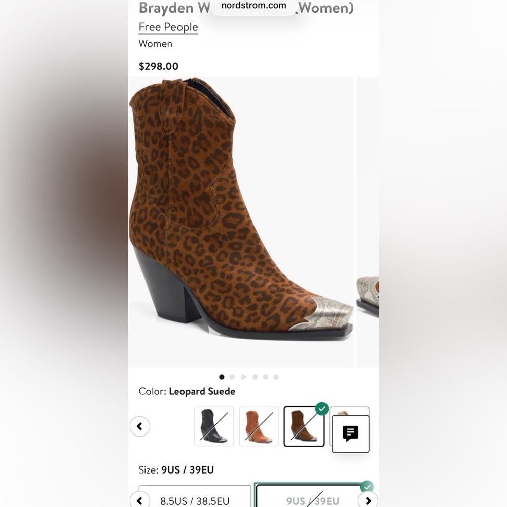 Free people Brayden leopard boot